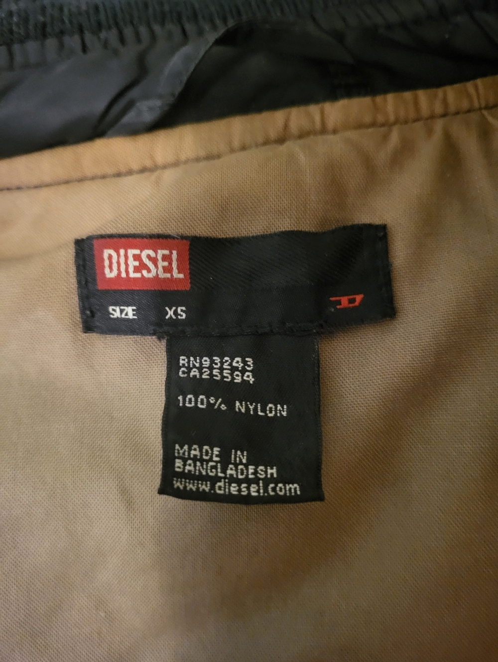 Diesel Black Bomber Jacket - Women's Casual Zip-Up Jacket - Picture 6 of 6